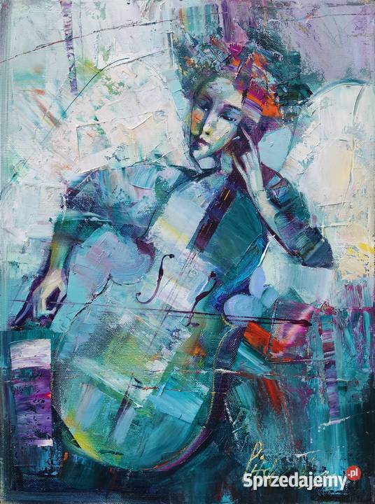 Abstrakcja PITSKO G obraz olejny na płótnie Malarstwo