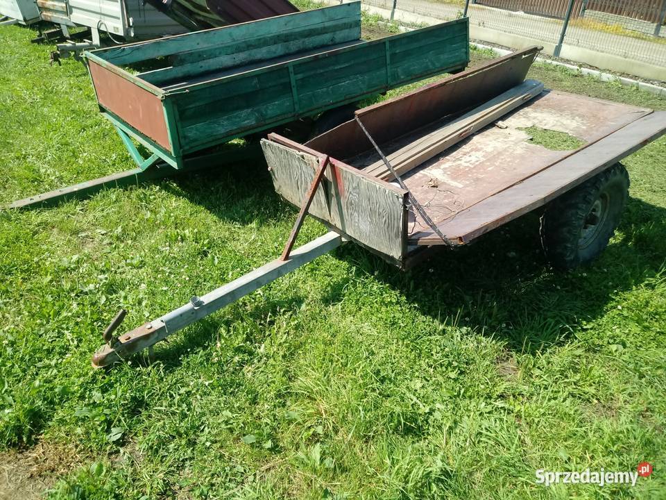PRZYCZEPA przyczepka ogrodnicza traktorek quad nieuszkodzony Maszyny rolnicze Mińsk Mazowiecki