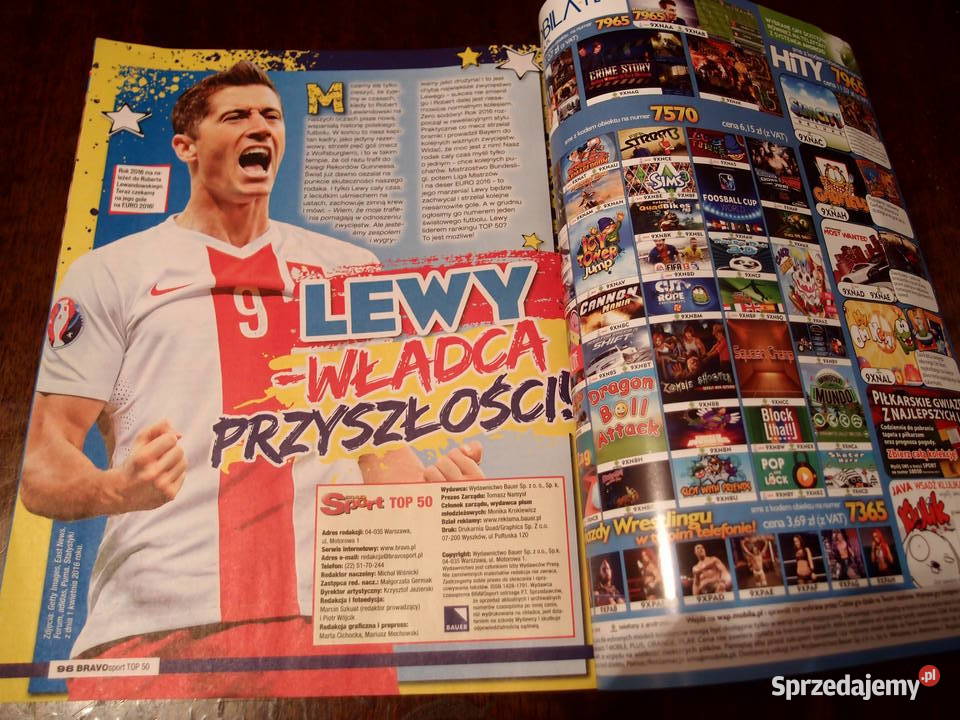 Brawo Sport 30 plakatów gwiazd futbolu Wydanie Pozostałe łódzkie Łódź