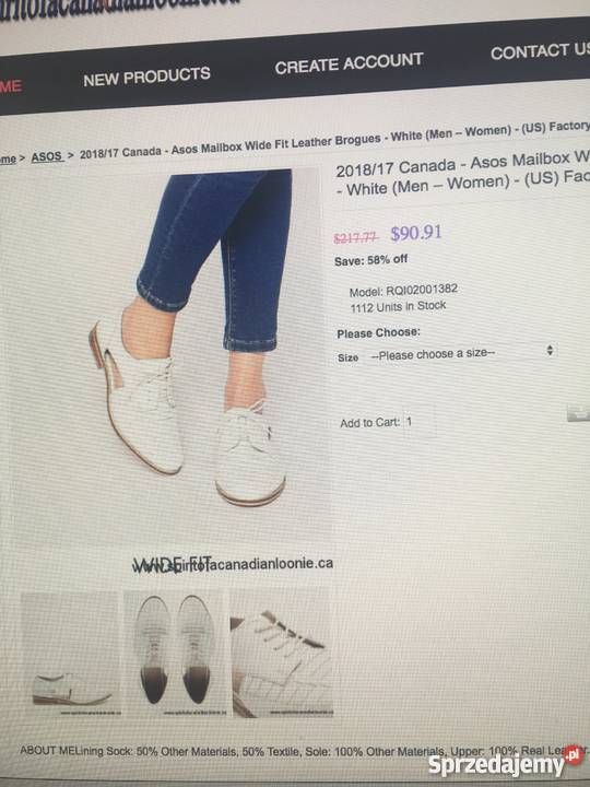 skorzane Buty broques Asos Skarżysko-Kamienna