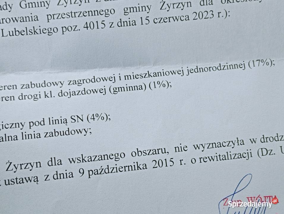 Działka budowlana rolna asfalt Lublin