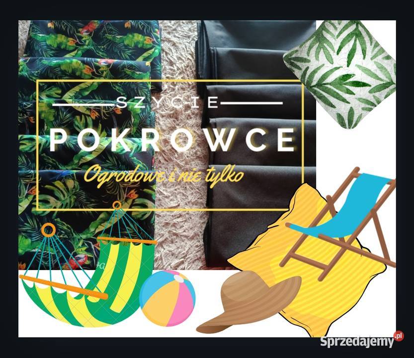Szycie pokrowców na poduchy ogrodowe i nie dolnośląskie sprzedam