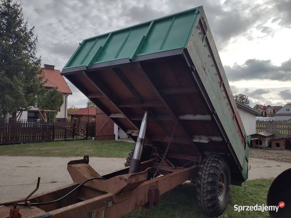 Przyczepa wywrotka talerzówka wał łąkowy Chorzele