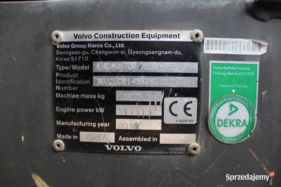 Koparka gasienicowa Volvo8