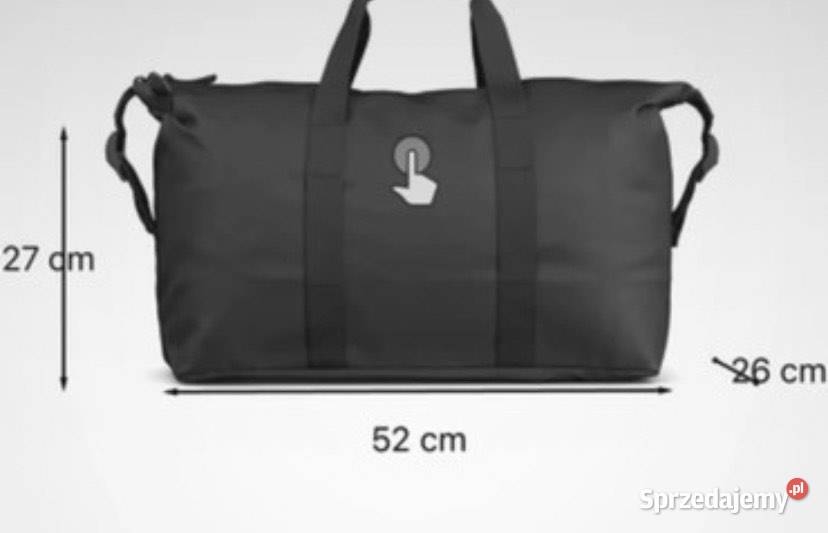 Czarna torba Rains Piastów