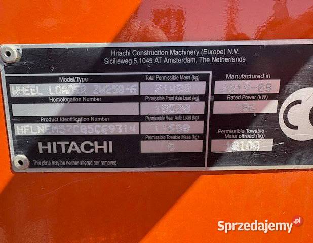 Ladowarka kolowa Hitachi Koparko ładowarki mazowieckie Warszawa