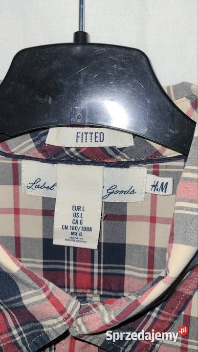 Koszula męska w kratkę bawełna Radom