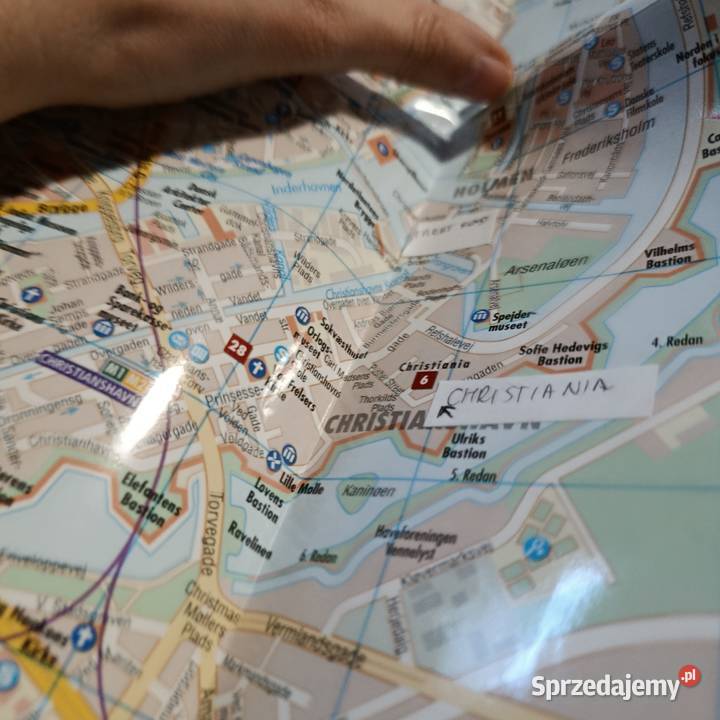 mapa Kopenhagi Poznań sprzedam