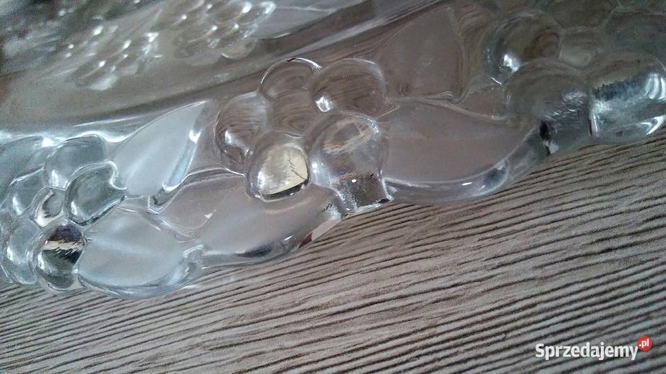 Patera szklana tortowa Kraczewice Prywatne