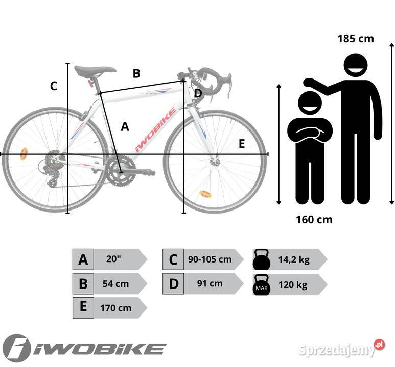Rower Męski Szosowy Koła 28 Shimano IWOBIKE Gorlice