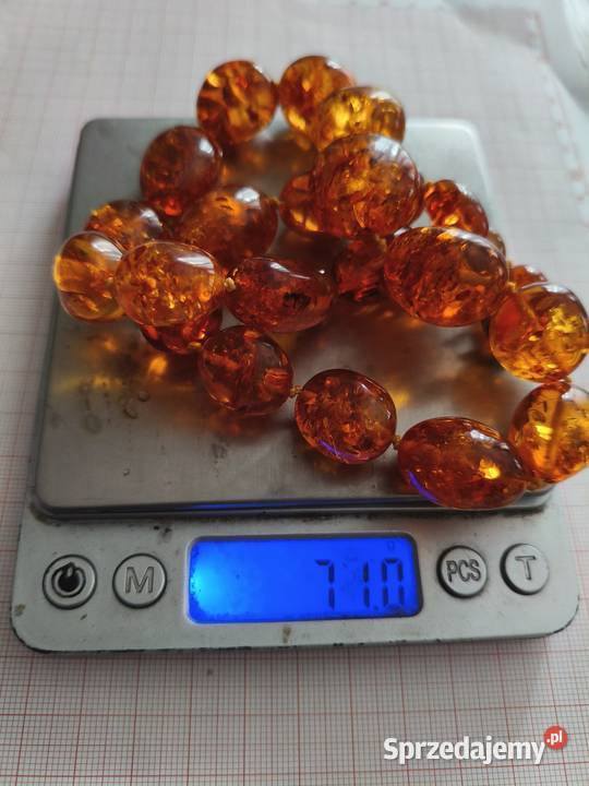 Naszyjnik Bursztyn Vintage Antyki, Sztuka, Kolekcje Białystok