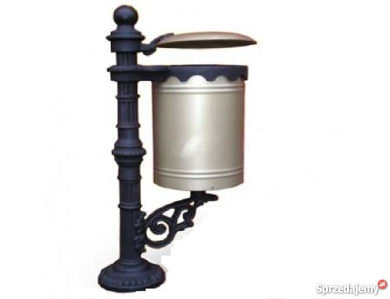 Kosz uliczny miejski parkowy żeliwny producent Gołdap