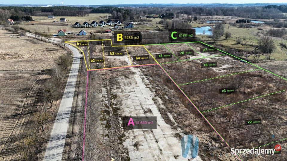 Działka 1360m2 Rukławki kanalizacja warmińsko-mazurskie