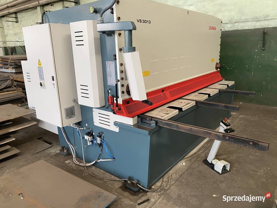 Hydrauliczne nożyce gilotynowe CNC DURMA VS 3013 Płock sprzedam