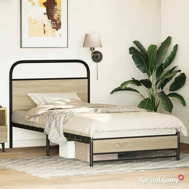 Łóżko bez materaca dąb sonoma 90x200 WM4100421 207cm mazowieckie
