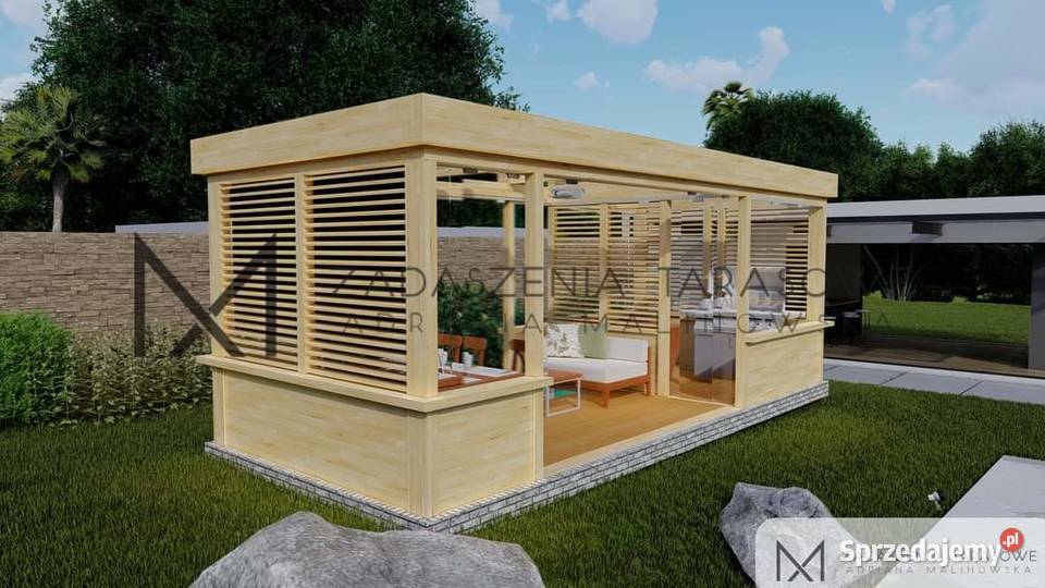 Nowoczesna altana ogrodowa Architektura ogrodowa Grudziądz