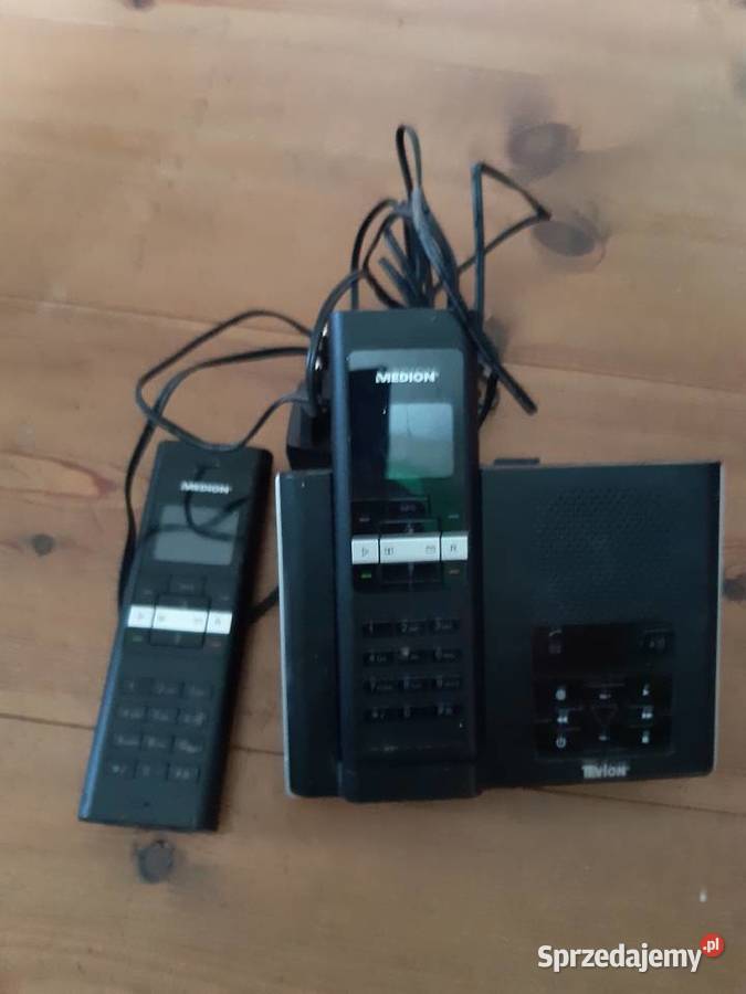 Telefon bezprzewodowy Medion (dwie słuchawki)