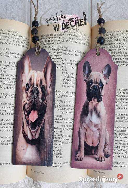 Zakładka do książki pies psy decoupage Dekoracje i ozdoby Kraków