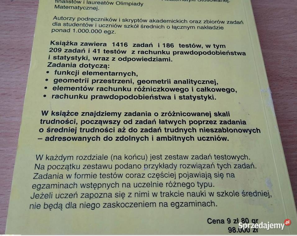 Zadania i testy z matematyki uczniów szkół