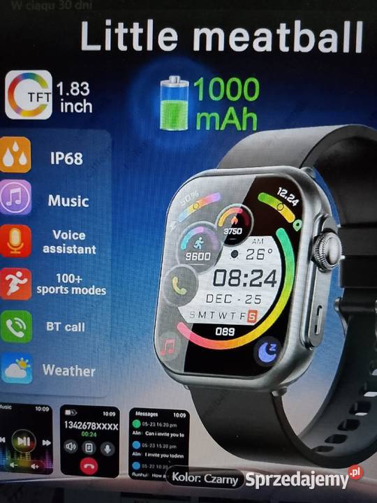 Smartwatch Fitness Tracker złoty z akumulatorem Zegarki