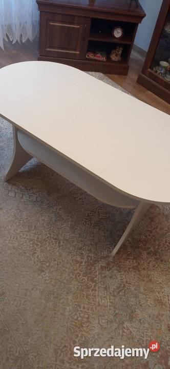 Stolik kawowy koloru białego śląskie Częstochowa