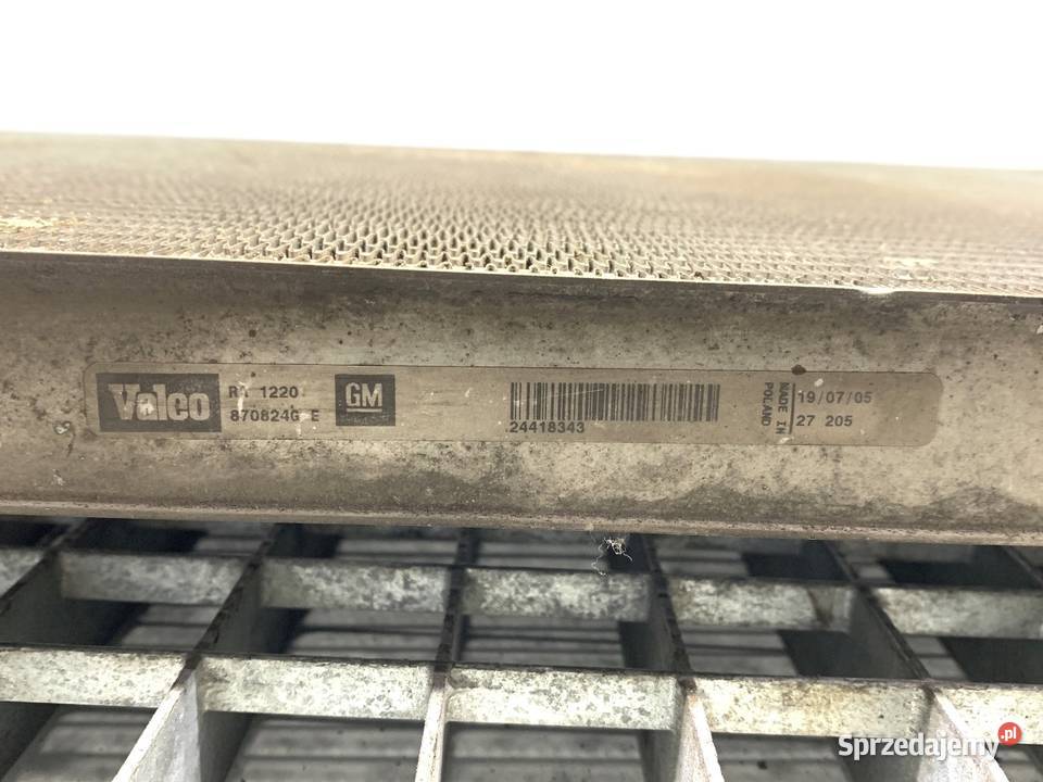 CHŁODNICA WODY OPEL VECTRA C 22 155 24418343