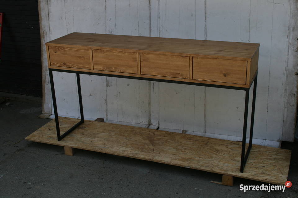 Szafka nocna stolik drewno stal loft rustykalna podkarpackie Mielec