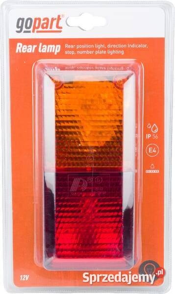 Lampa tylna zespolona prostokątna 1224V LA45032 Oświetlenie Kamionna