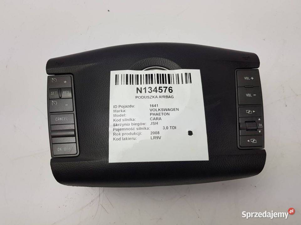 PODUSZKA AIRBAG 3D0880201CJ PHAETON Części samochodowe Lipno