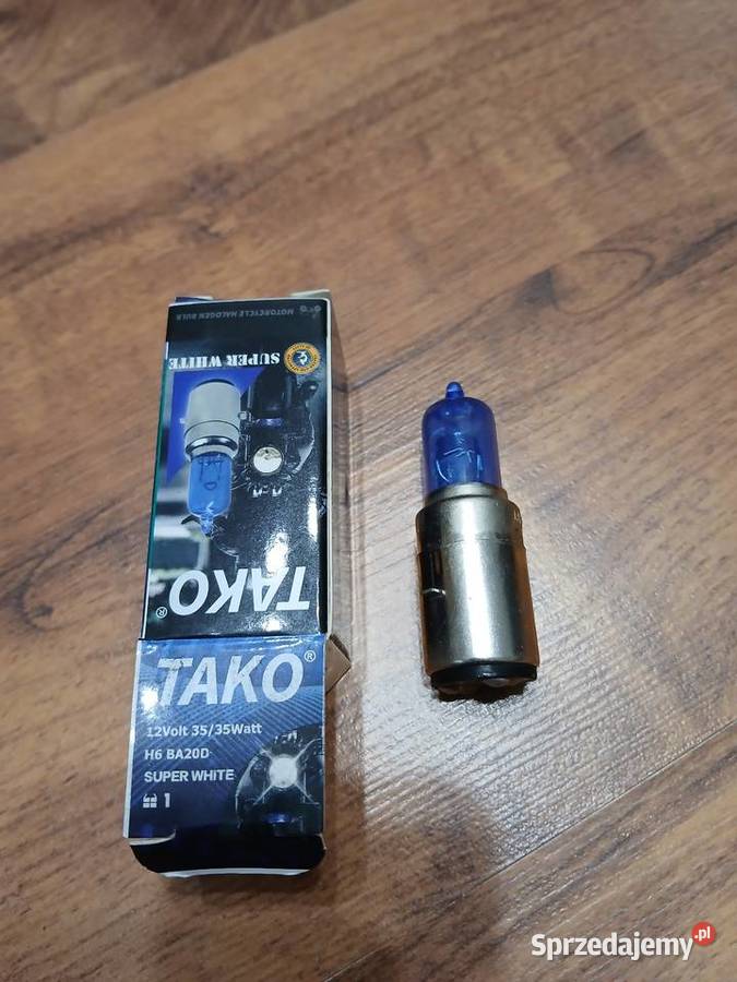ŻARÓWKA 12V 3535W H6 BA20D S WHITE BEZ EEC TAKO