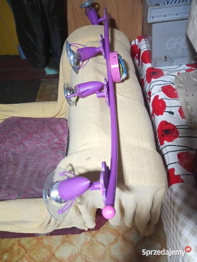 Elegancki 90 fioletowty kinkiet 4 Gdynia