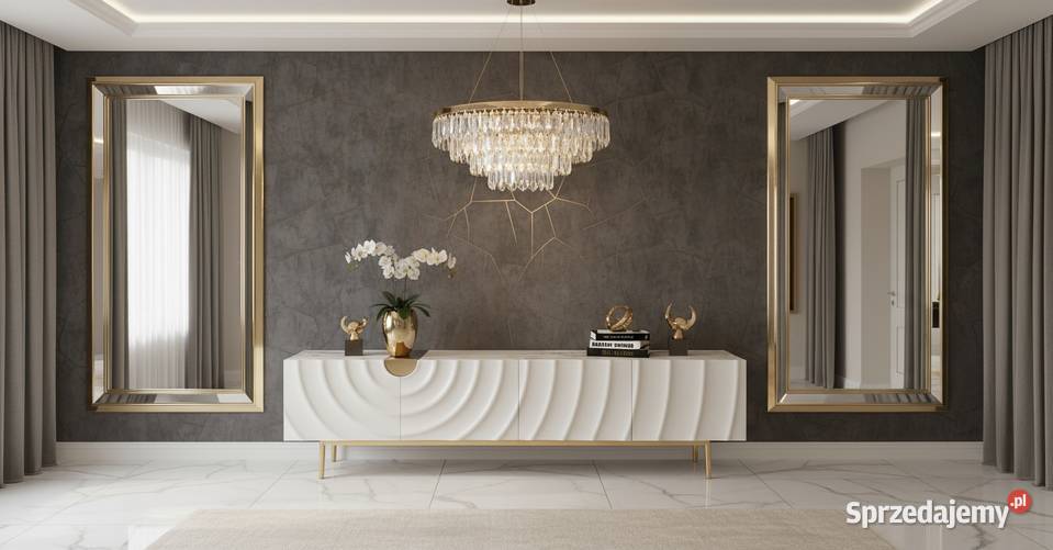 Szafka RTV złota Primavera Glamour Premium RTV małopolskie Golkowice