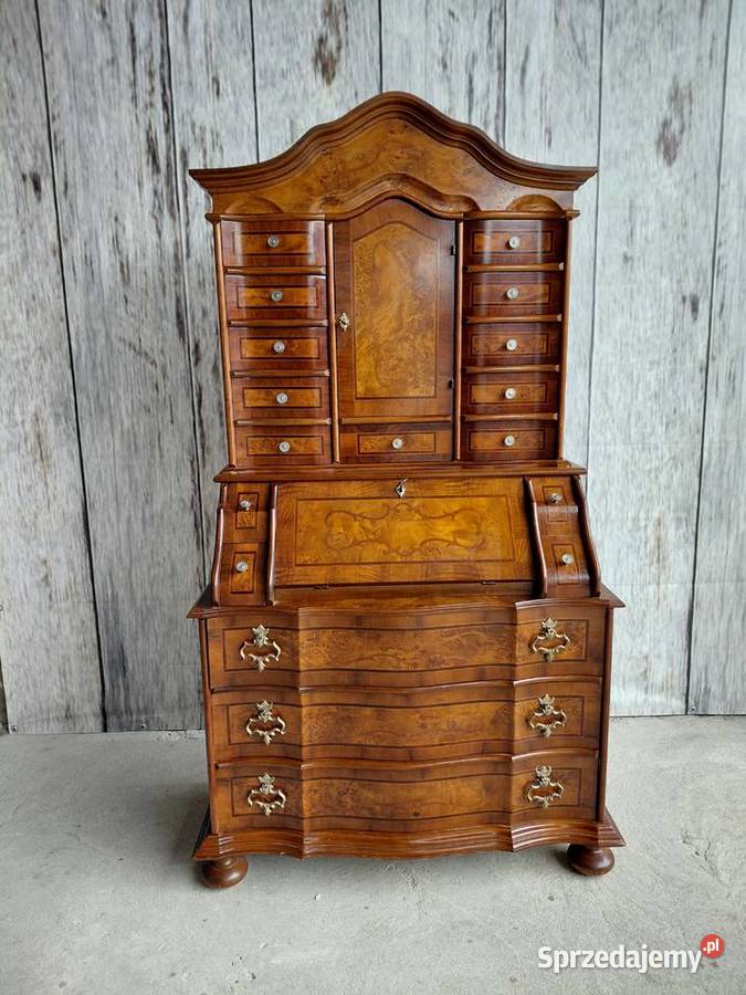 Sekretarzyk Biurko Stylowe z intarsją 368 Byczyna