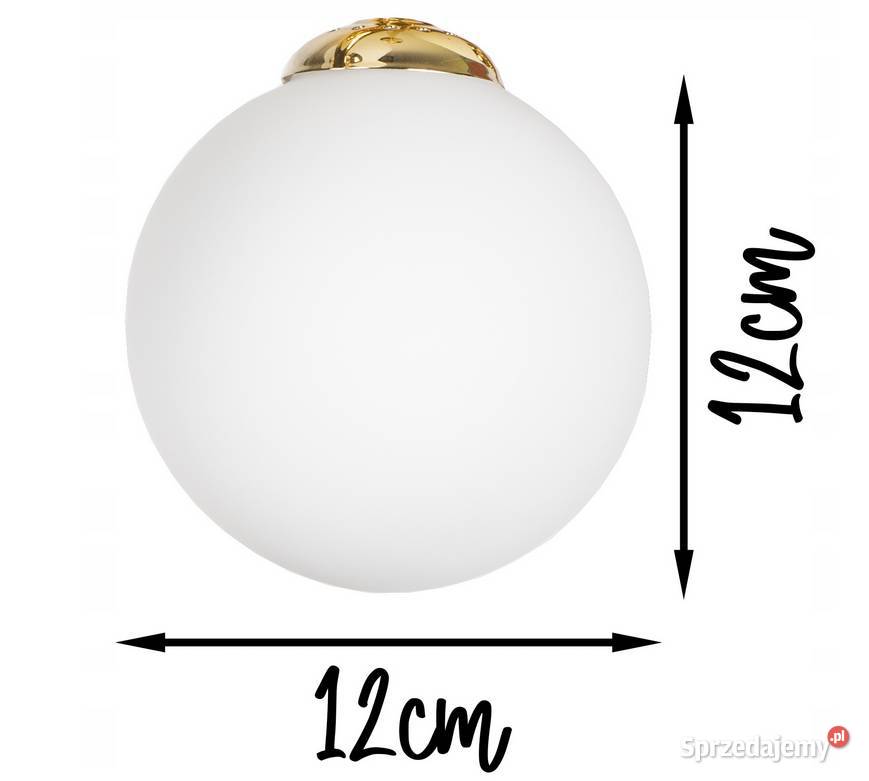 LAMPA WISZĄCA SUFITOWA ŻYRANDOL ZŁOTA 2 KULE Choroszcz