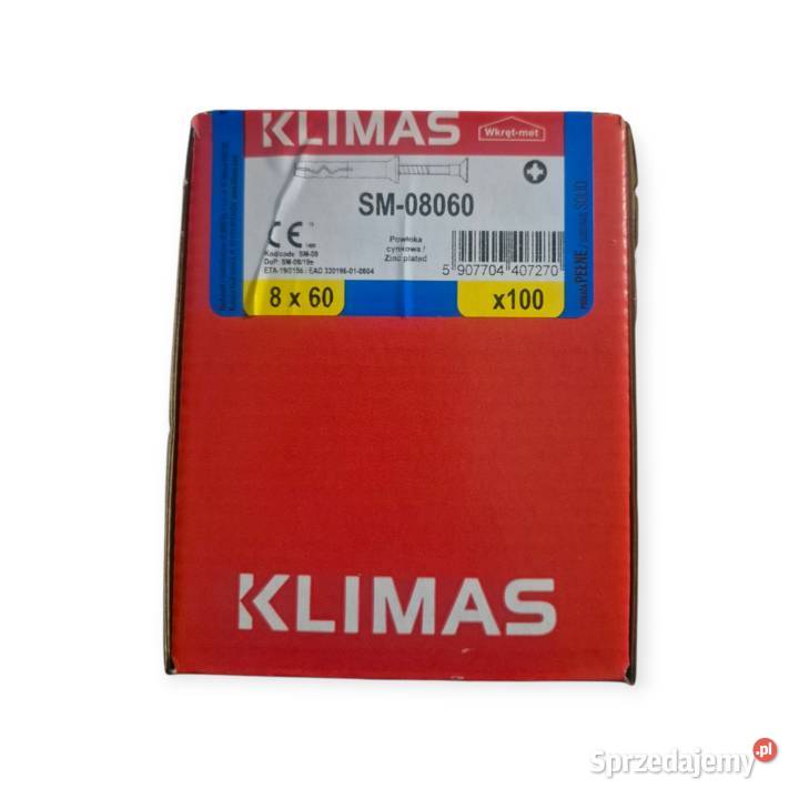 Kołki szybki montaż WkrętMet bez kołnierza 8x60 Zgierz