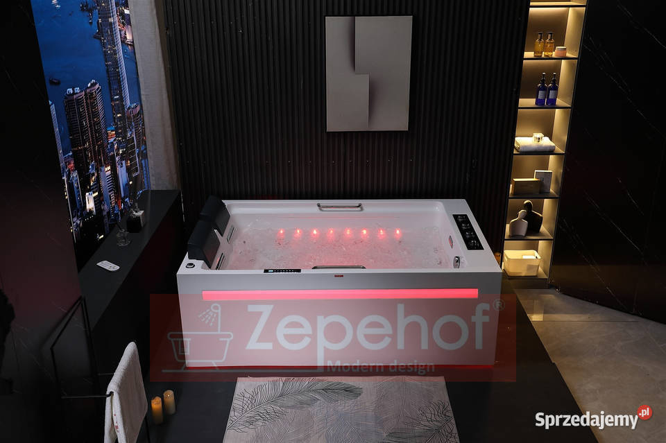 WANNA Z HYDROMASAŻEM 185x120x65DYSZE OBROTOWE Grabówka