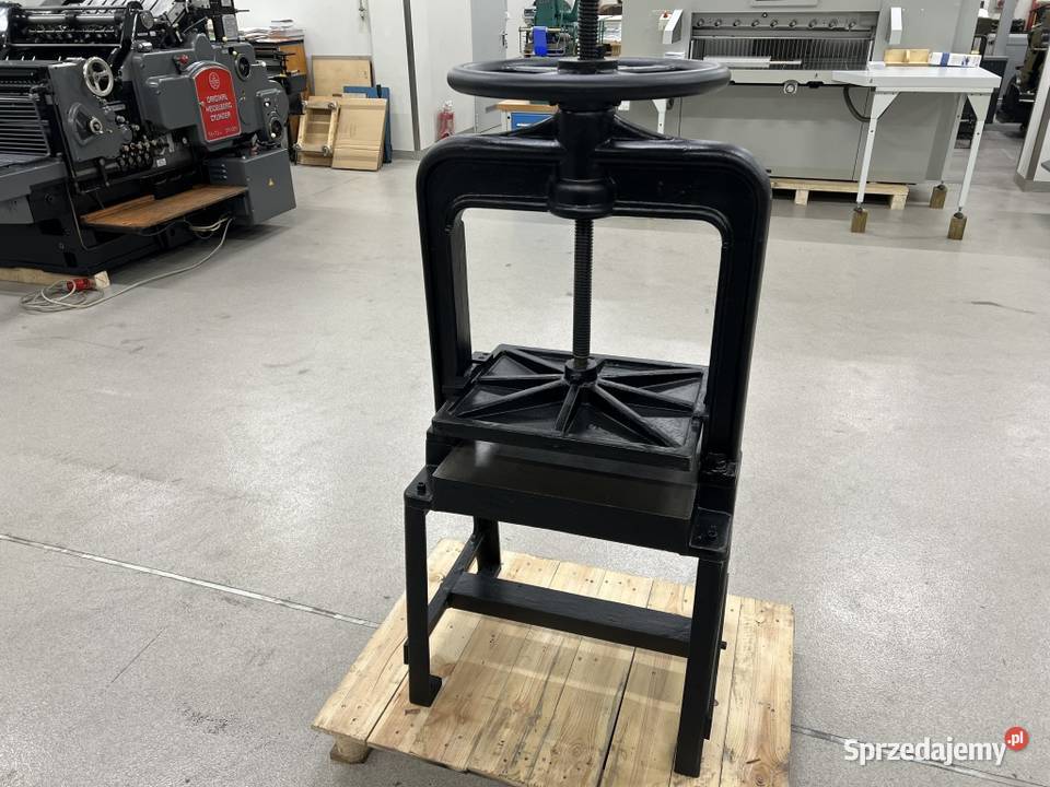 Prasa introligatorska śrubowa 50x40 na podstawie Radom sprzedam