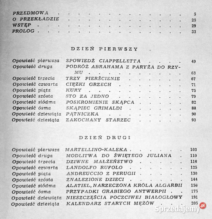 Dekameron Tom 12 Giovanni Boccaccio Rok wydania 1971 Chełm