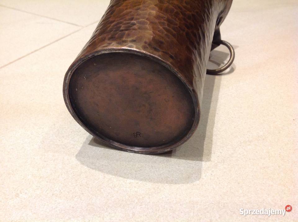 Miedziany Kufel średniowieczny kuty Replika Pozostałe