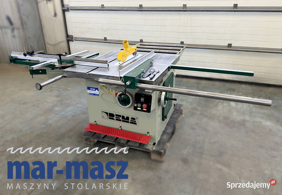Piła tarczowa z wózkiem pilarka REMA DMLA35 pomorskie Sierakowska Huta