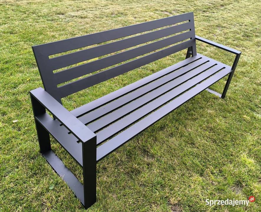 Sofa ławka tarasowaogrodowa loft czarny łódzkie