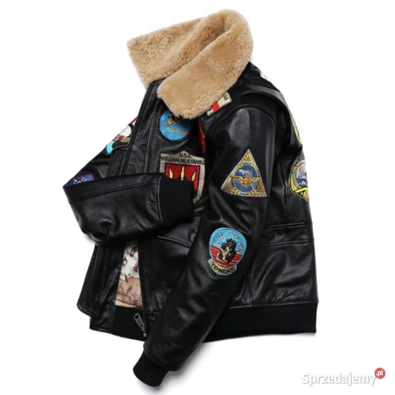 Nowa męska kurtka skórzana Top Gun w kolorze Warszawa