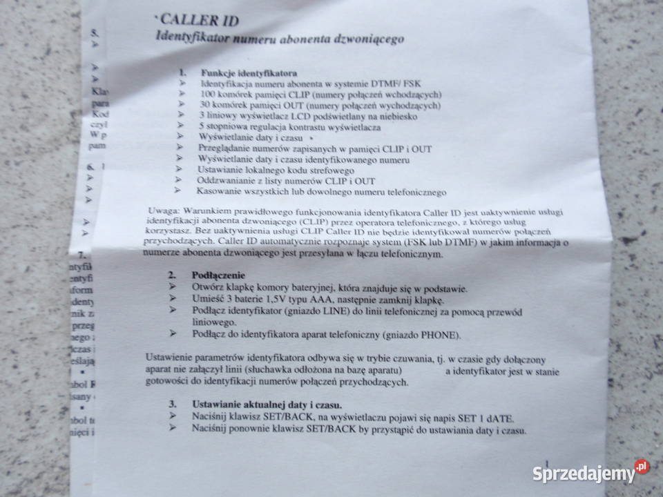 Przystawki do telefonu z funkcją identyfikacji łódzkie Łódź sprzedam