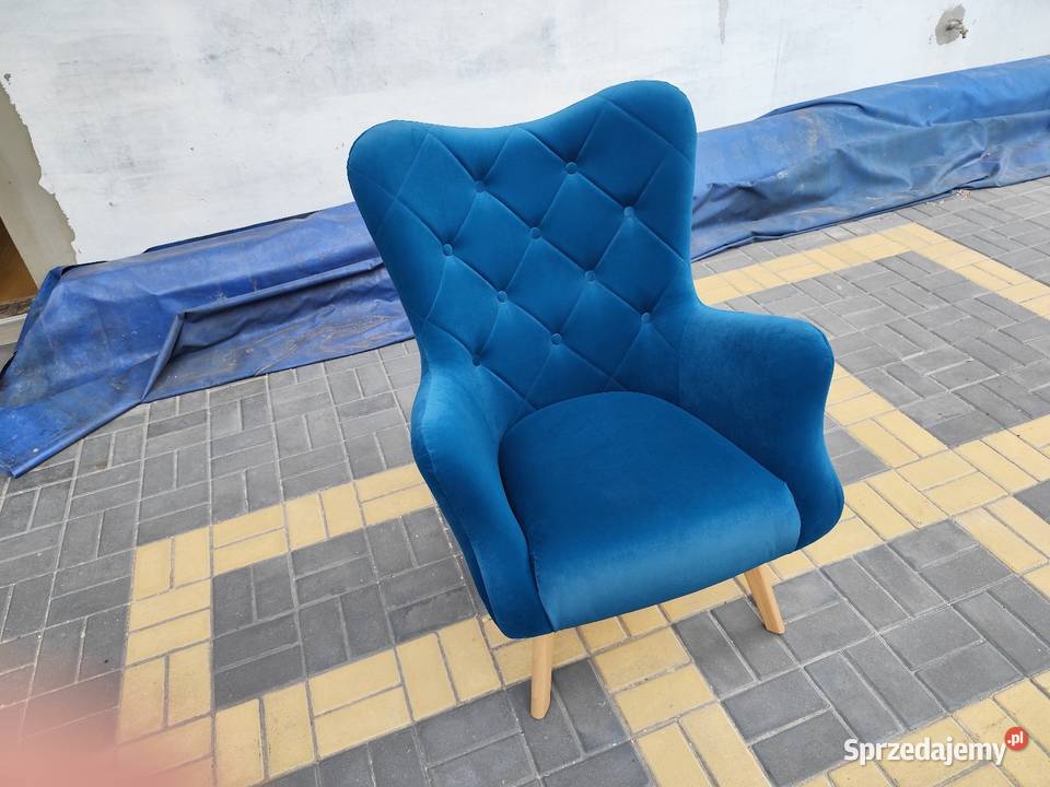 Fotel uszak turkusowy Radom Warszawa