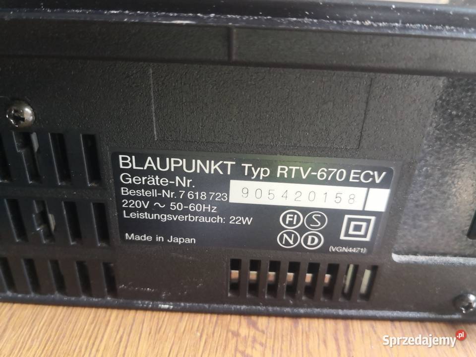 Magnetowid Blaupunkt RTV 630670 ECV Radom sprzedam