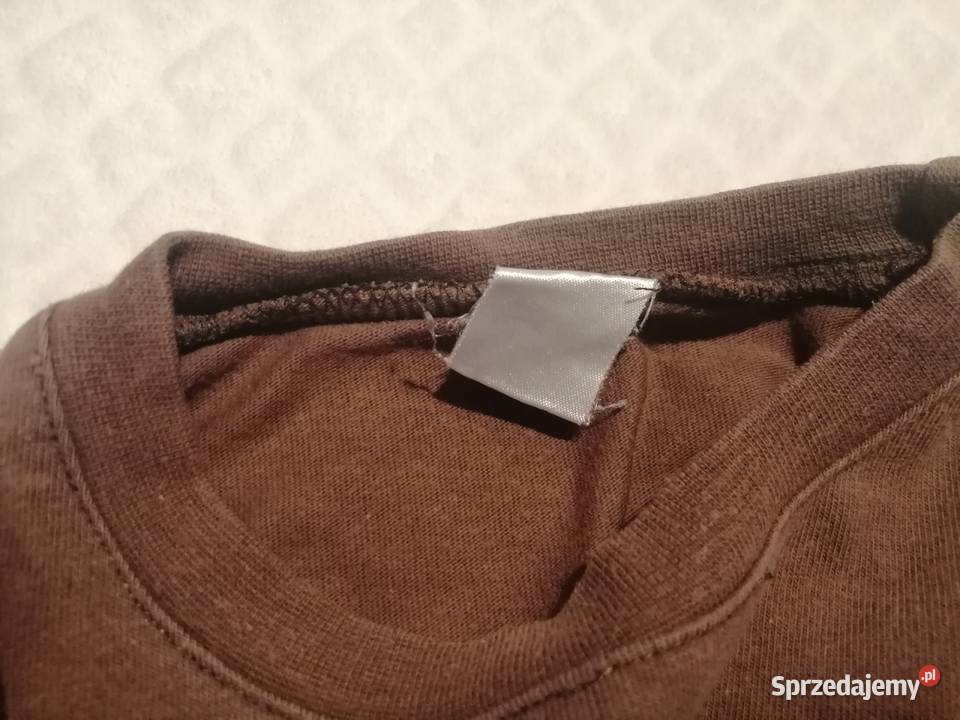 Koszulka chłopięca długi rękaw 98 brązowa liczba śląskie Czeladź sprzedam