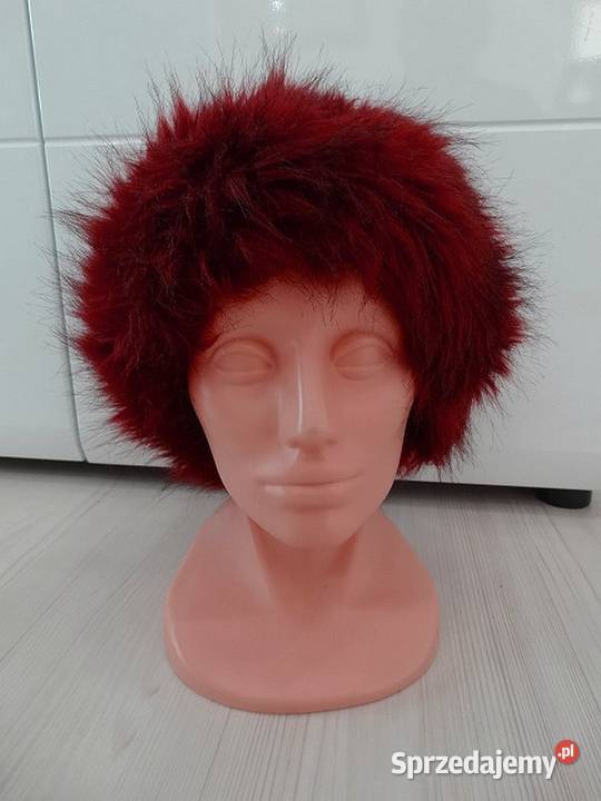 Opaska na Uszy Futrzana Puszysta Zimowa Sztuczne Łomża