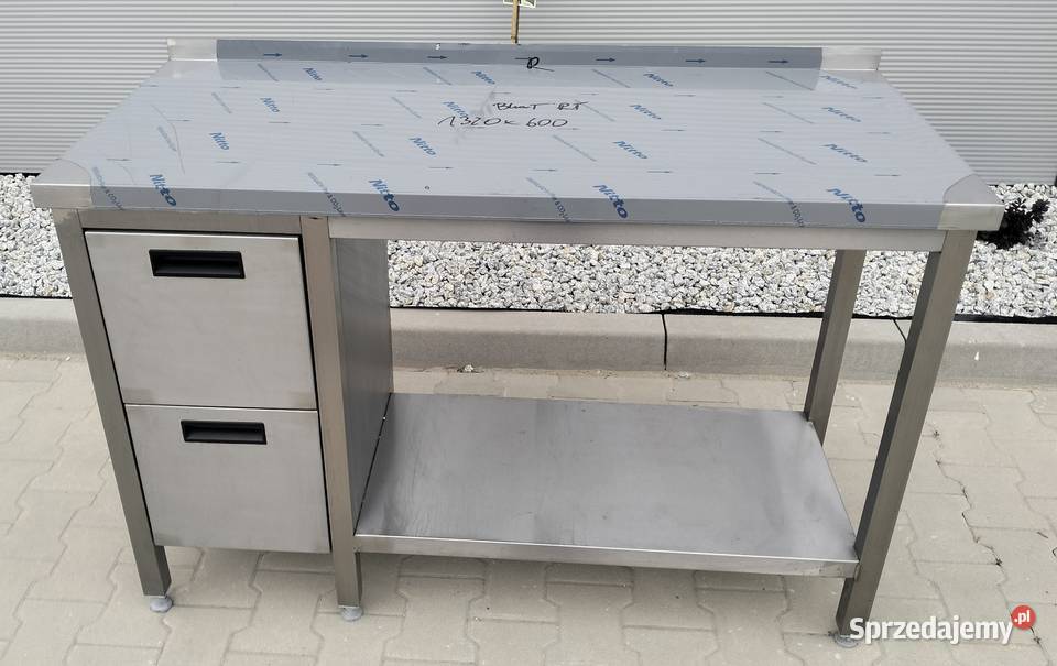 Stół gastronomiczny 132x60x85 z szufladami Słupia Kapitulna