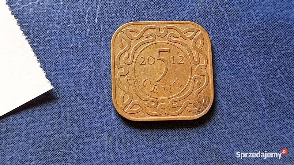 Stare monety 5 cent 2012 Surinam Lesko