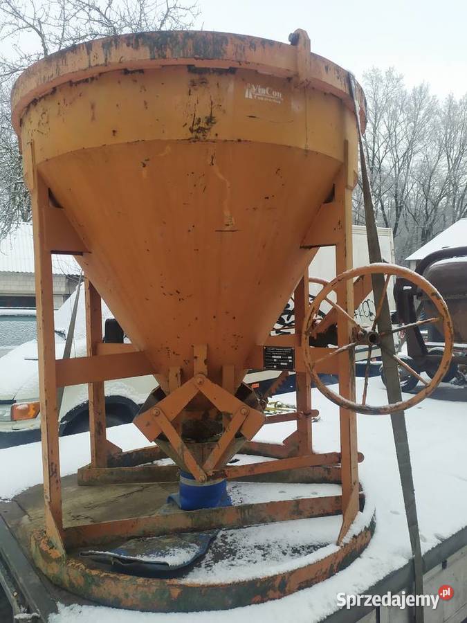 Lej do betonu lejek dzwigowy 1m3 pojemnik na sprzedam